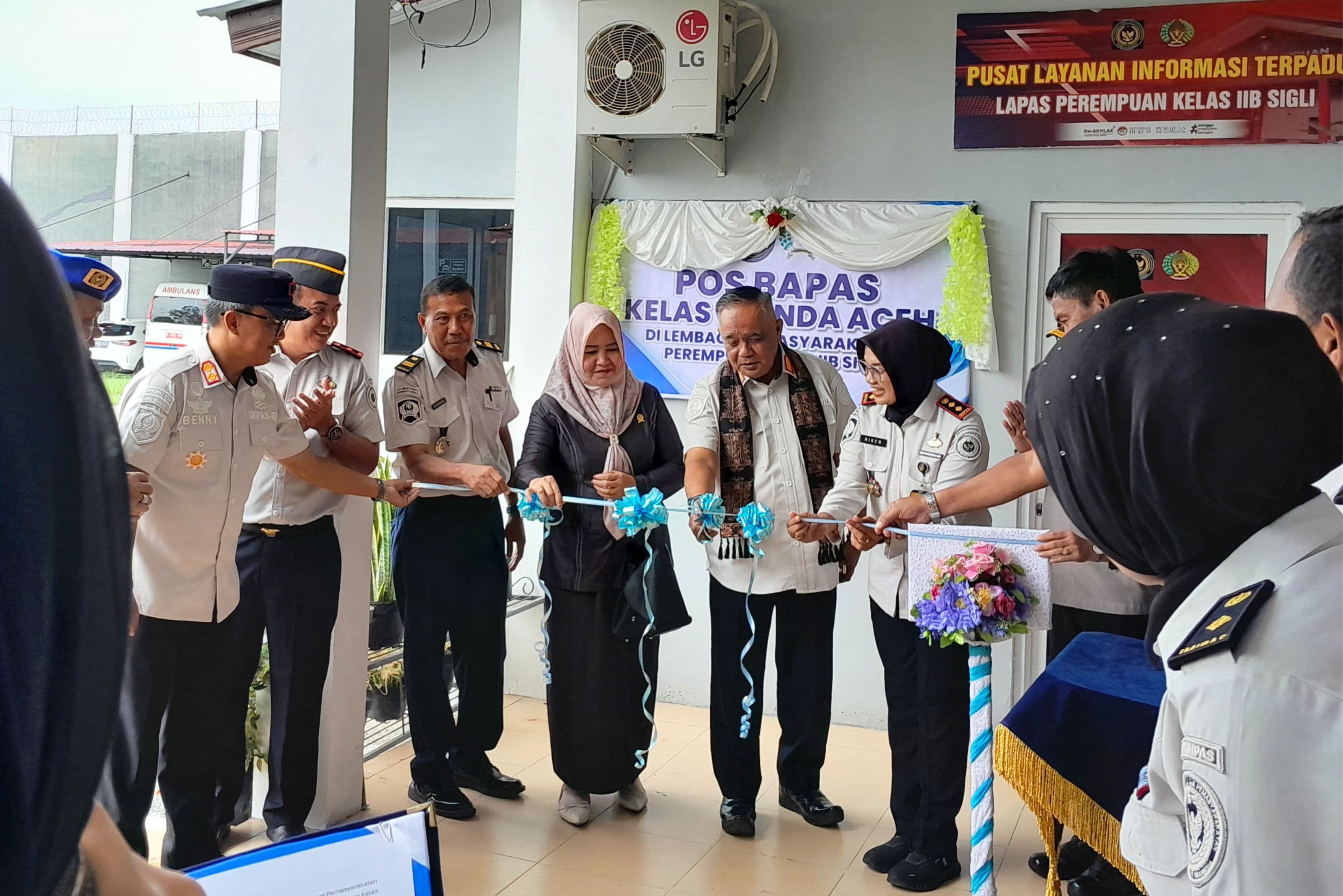 Dekatkan Layanan, Kakanwil Ditjenpas Aceh Resmikan Pos Bapas di Sigli